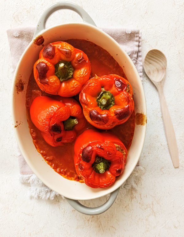 Stuffed peppers with vegetables