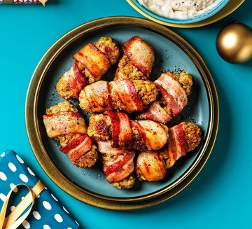 Stuffed pigs in blankets
