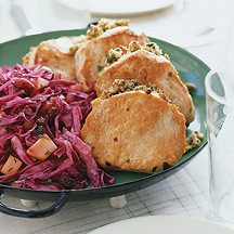 Stuffed pork chops