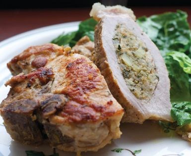 Stuffed pork chops