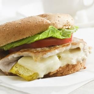 Stuffed pork sandwich