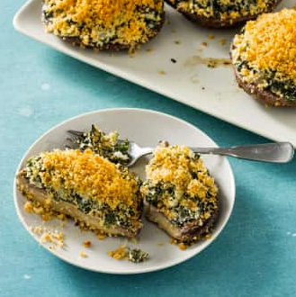 Stuffed portobello mushrooms