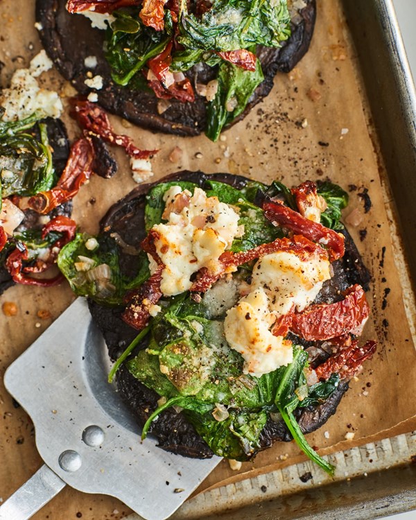 Stuffed portobello mushrooms