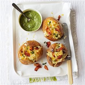 Stuffed potato jackets
