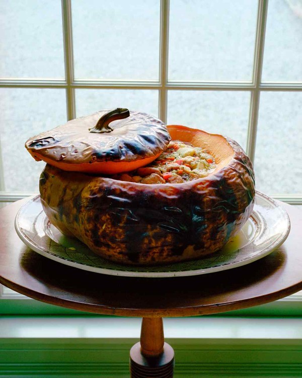 Stuffed pumpkin