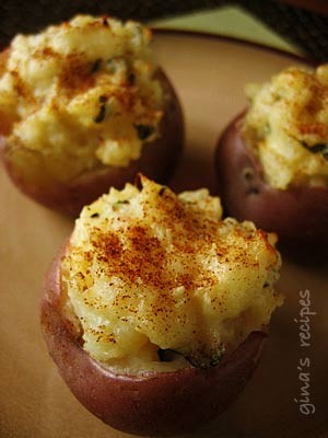 Stuffed red bliss potatoes