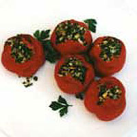 Stuffed red peppers