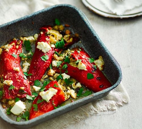 Stuffed red peppers