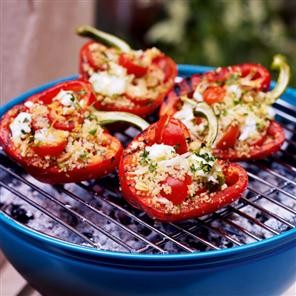 Stuffed red peppers
