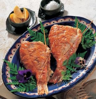Stuffed red snapper