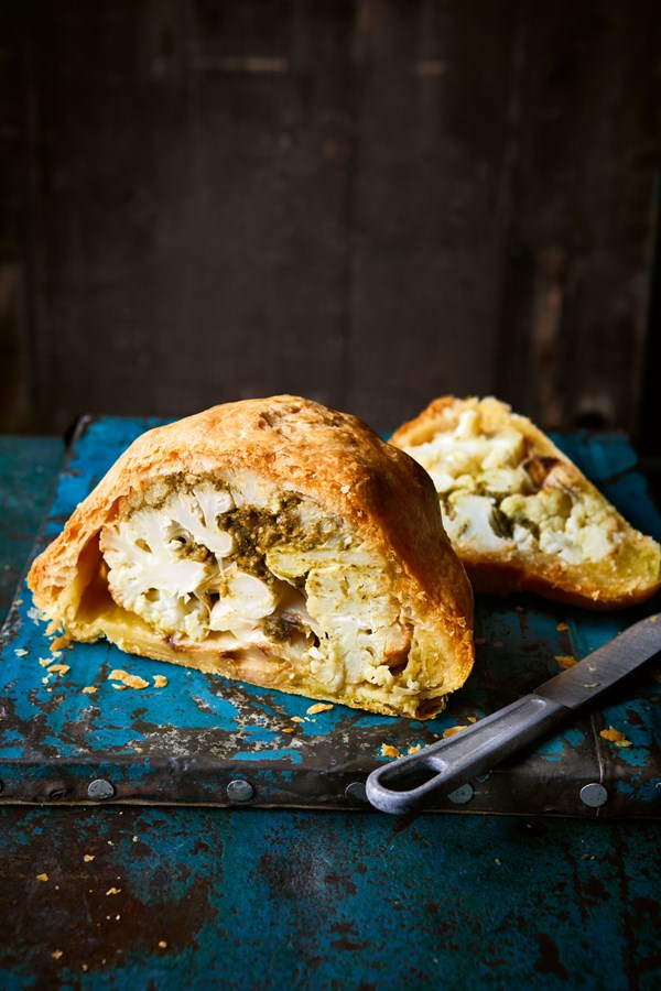 Stuffed roasted cauliflower Wellington