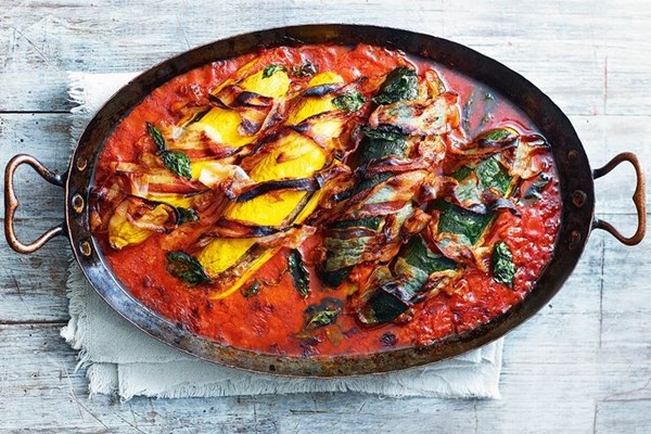 Stuffed Sicilian zucchini