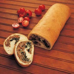 Stuffed spinach loaf 