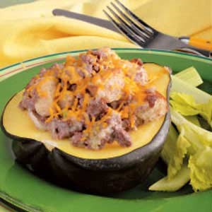 Stuffed squash for two