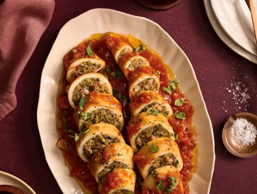 Stuffed squid (Klamari mimli)