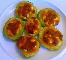 Stuffed summer squash with goat cheese and romesco