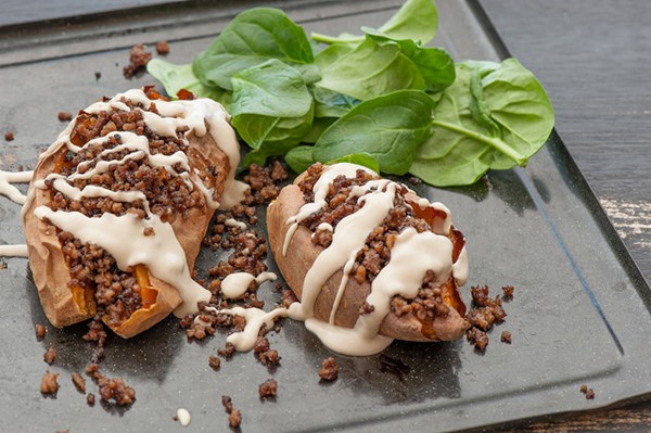 Stuffed sweet potato