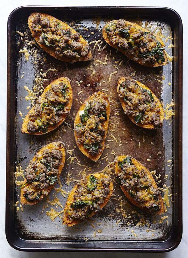 Stuffed sweet potatoes