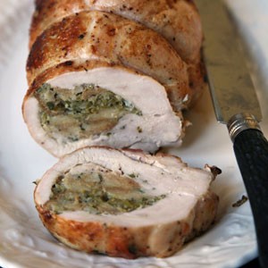 Stuffed turkey breast