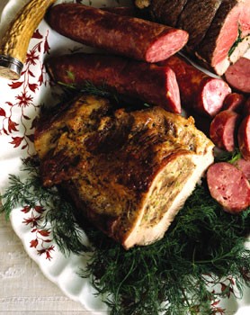 Stuffed veal breast