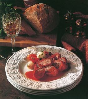 Stuffed veal escalopes
