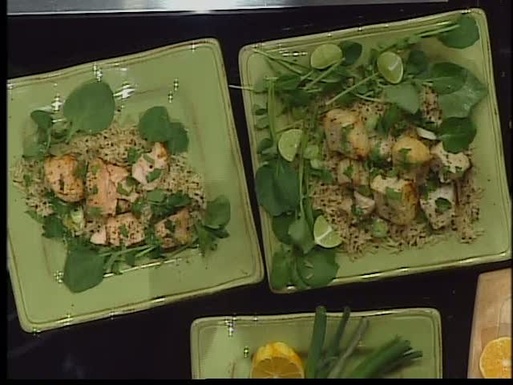 Succulent grilled swordfish kebabs with tequila and Key lime