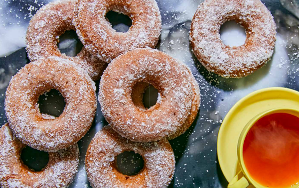 Sugar & spice apple cider donuts
