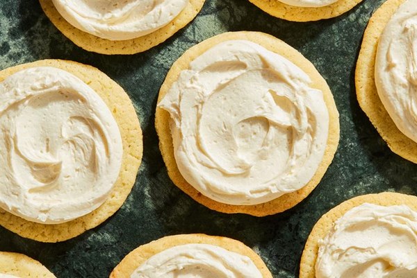 Sugar cookies with buttercream frosting 