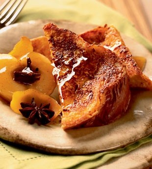 Sugar-crusted French toast