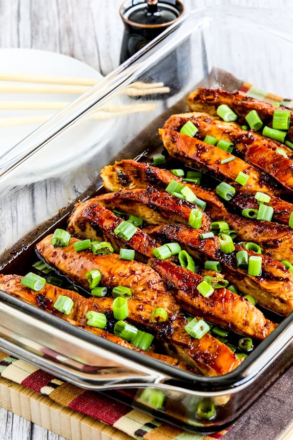 Sugar-free baked teriyaki chicken