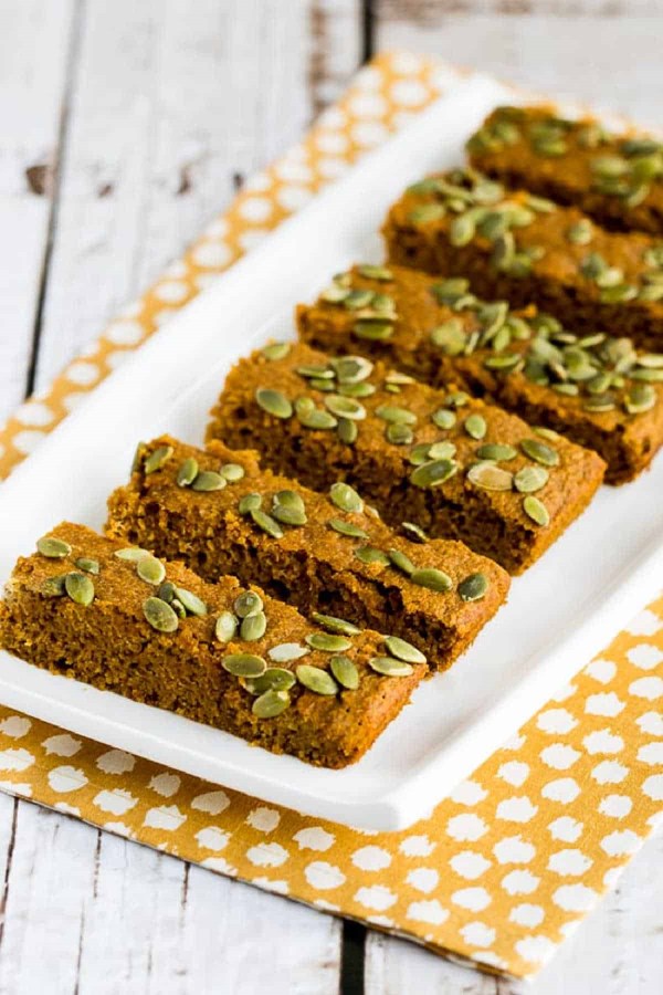 Sugar-free pumpkin bars