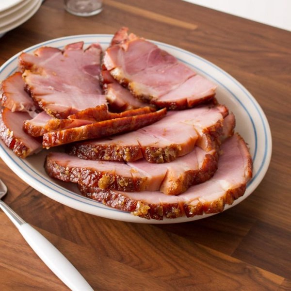 Sugar-glazed ham