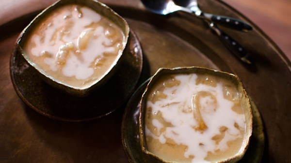 Sugar palm with coconut milk