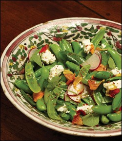 Sugar snap pea salad