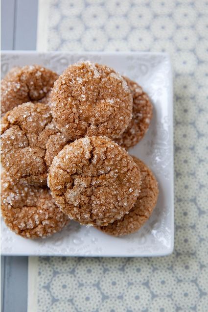 Sugar sparkled gingersnaps
