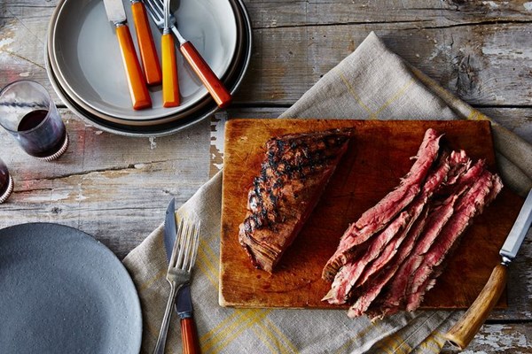 Sugar steak with bourbon