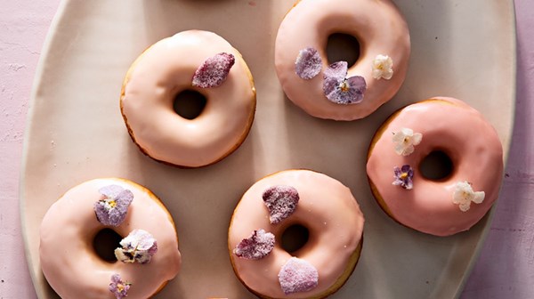 Sugared-flower doughnuts