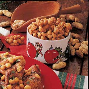 Sugared peanut clusters