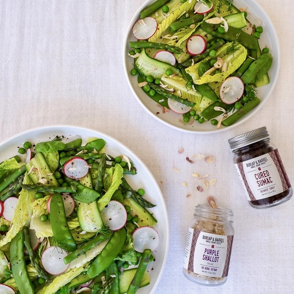 Sumac green goddess spring salad