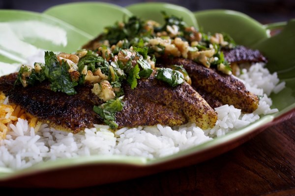 Sumac-grilled fish