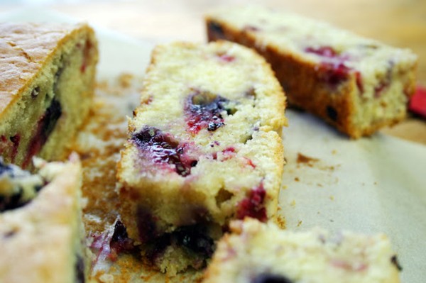 Summer berry burst cake