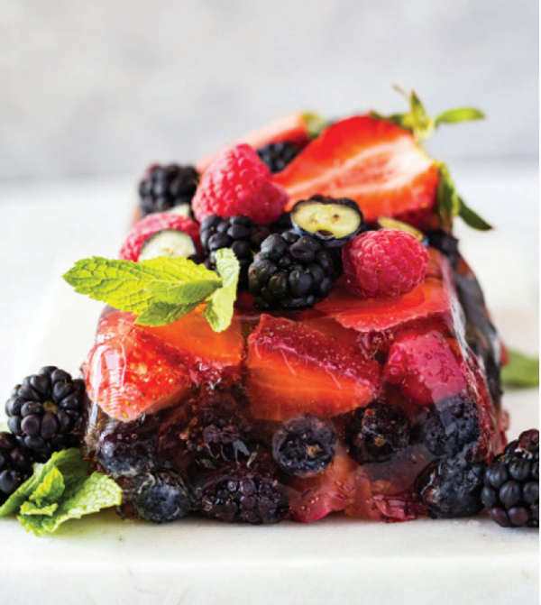 Summer berry Champagne terrine