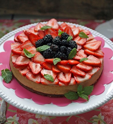 Summer berry cheesecake