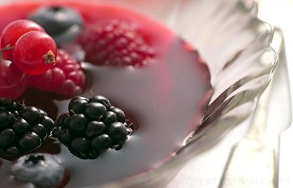 Summer berry gazpacho