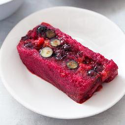 Summer berry pudding
