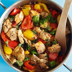 Summer chicken saute