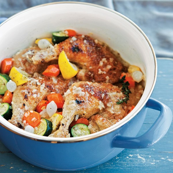 Summer coq au vin
