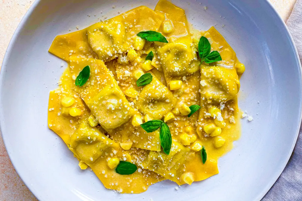 Summer corn & basil casoncelli