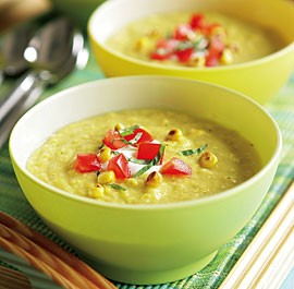 Summer corn soup