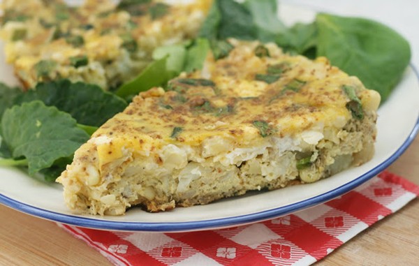 Summer crab & corn frittata